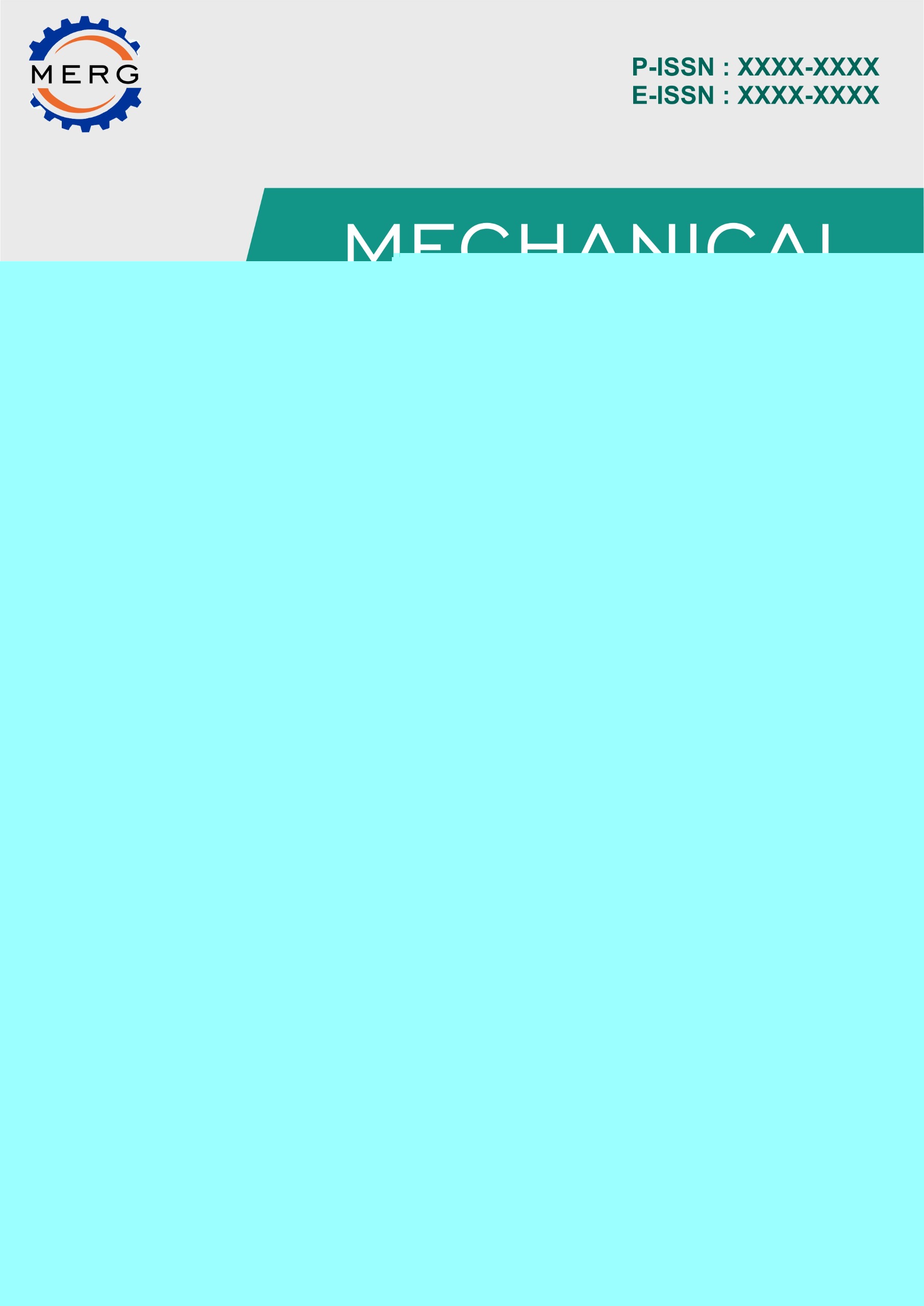 					View Vol. 1 No. 1 (2025): Mechanical Engineering Research Gateway
				